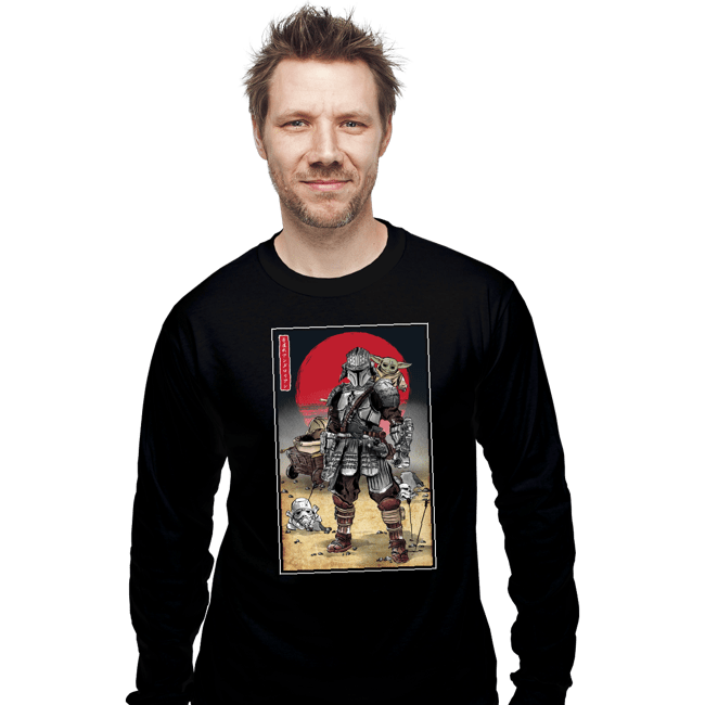 Daily_Deal_Shirts Long Sleeve Shirts, Unisex / Small / Black Lone Ronin And Cub