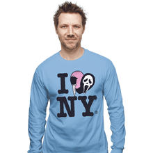 Load image into Gallery viewer, Daily_Deal_Shirts Long Sleeve Shirts, Unisex / Small / Powder Blue Ghostface Loves NY
