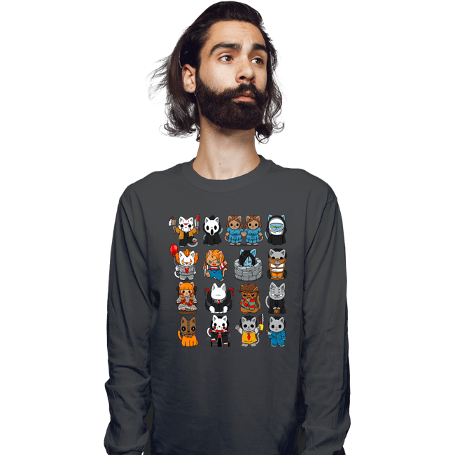 Daily_Deal_Shirts Long Sleeve Shirts, Unisex / Small / Charcoal The Horror Kittens