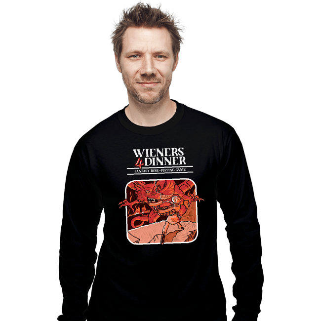 Secret_Shirts Long Sleeve Shirts, Unisex / Small / Black Wieners 4 Dinner