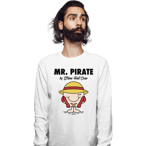 Shirts Long Sleeve Shirts, Unisex / Small / White The Little Mr Pirate