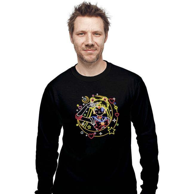 Shirts Long Sleeve Shirts, Unisex / Small / Black Sailor Neon