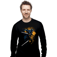 Load image into Gallery viewer, Secret_Shirts Long Sleeve Shirts, Unisex / Small / Black Two White Blades
