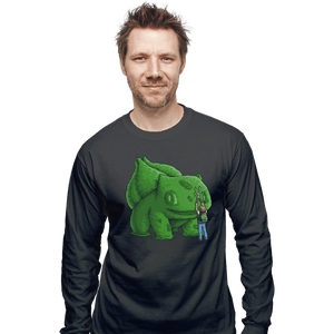 Shirts Long Sleeve Shirts, Unisex / Small / Charcoal Plant Type Monster