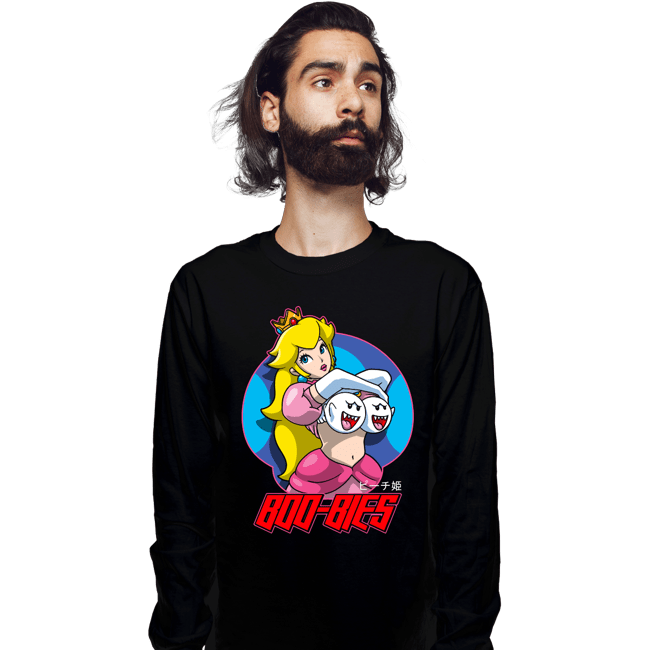 Secret_Shirts Long Sleeve Shirts, Unisex / Small / Black BoooBies