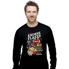 Load image into Gallery viewer, Secret_Shirts Long Sleeve Shirts, Unisex / Small / Black Khorne Flakes
