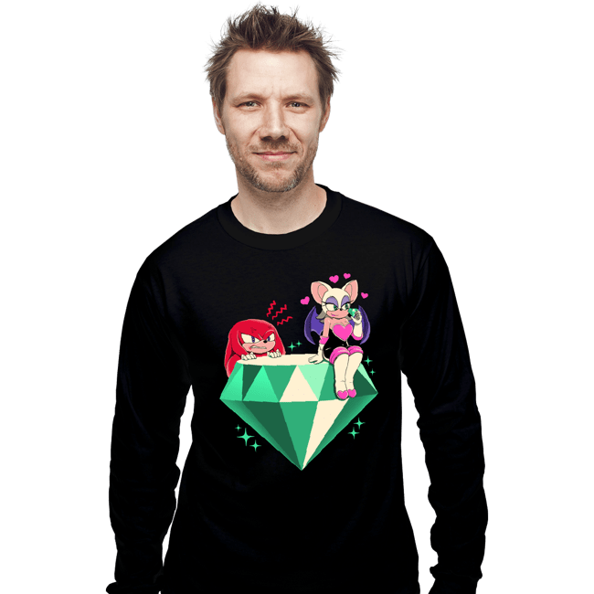 Daily_Deal_Shirts Long Sleeve Shirts, Unisex / Small / Black Rouge And Knuckles
