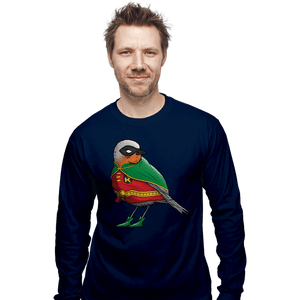 Shirts Long Sleeve Shirts, Unisex / Small / Navy Bird Wonder