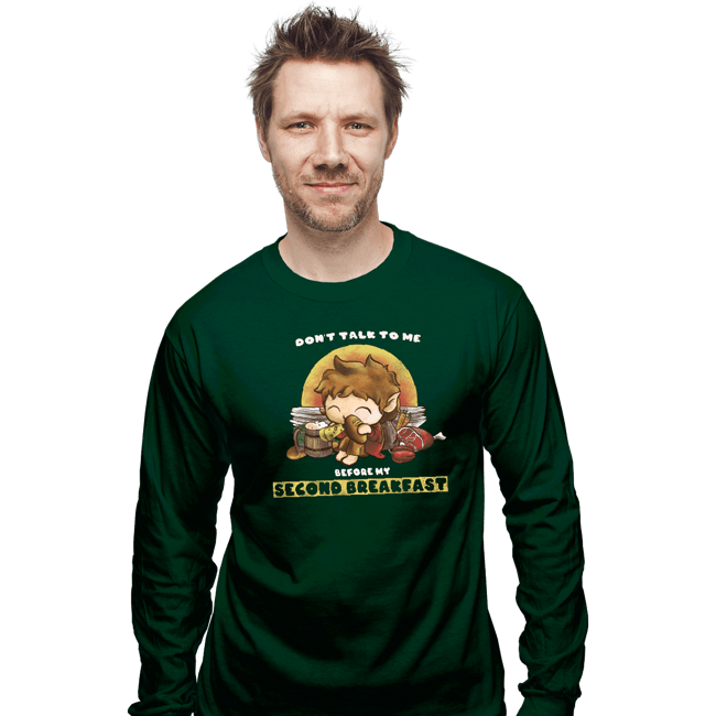 Daily_Deal_Shirts Long Sleeve Shirts, Unisex / Small / Forest Second Breakfast