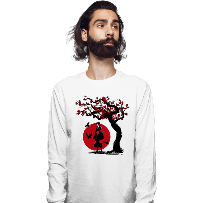 Shirts Long Sleeve Shirts, Unisex / Small / White Ninja Under The Sun