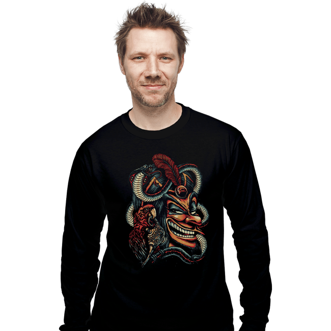 Daily_Deal_Shirts Long Sleeve Shirts, Unisex / Small / Black Hunger For Power
