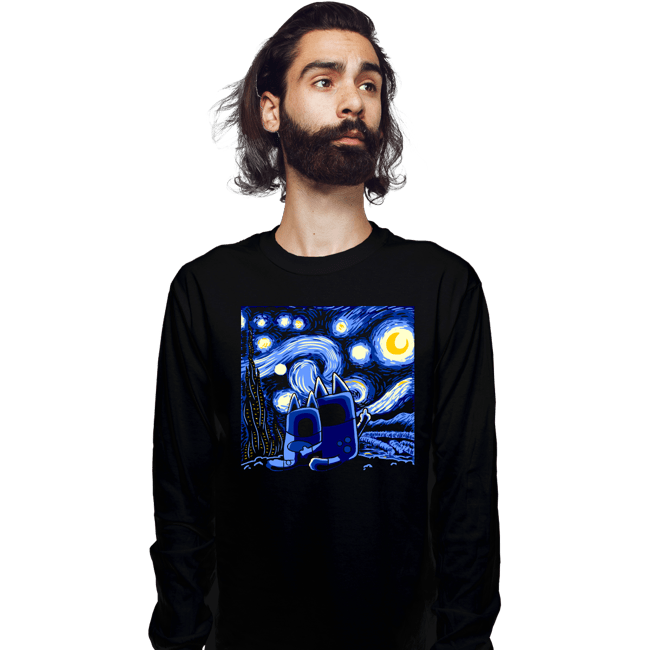 Secret_Shirts Long Sleeve Shirts, Unisex / Small / Black Bluey Night