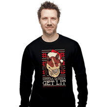 Load image into Gallery viewer, Daily_Deal_Shirts Long Sleeve Shirts, Unisex / Small / Black Lit Christmas
