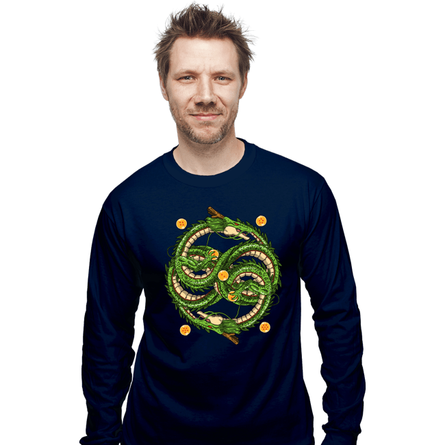 Daily_Deal_Shirts Long Sleeve Shirts, Unisex / Small / Navy Neverending Dragonball