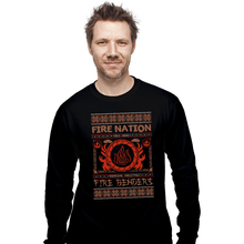 Load image into Gallery viewer, Shirts Long Sleeve Shirts, Unisex / Small / Black Fire Nation Ugly Sweater
