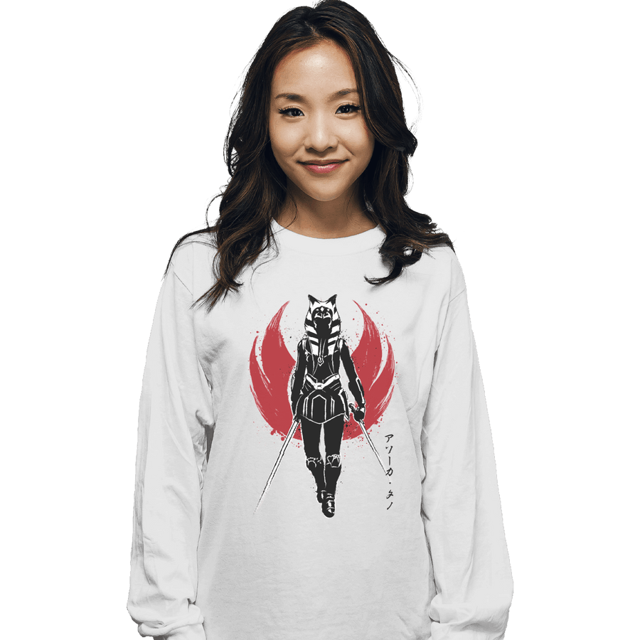 Shirts Long Sleeve Shirts, Unisex / Small / White Fulcrum Sumi-E