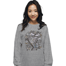 Load image into Gallery viewer, Daily_Deal_Shirts Long Sleeve Shirts, Unisex / Small / Sports Grey Escher Who
