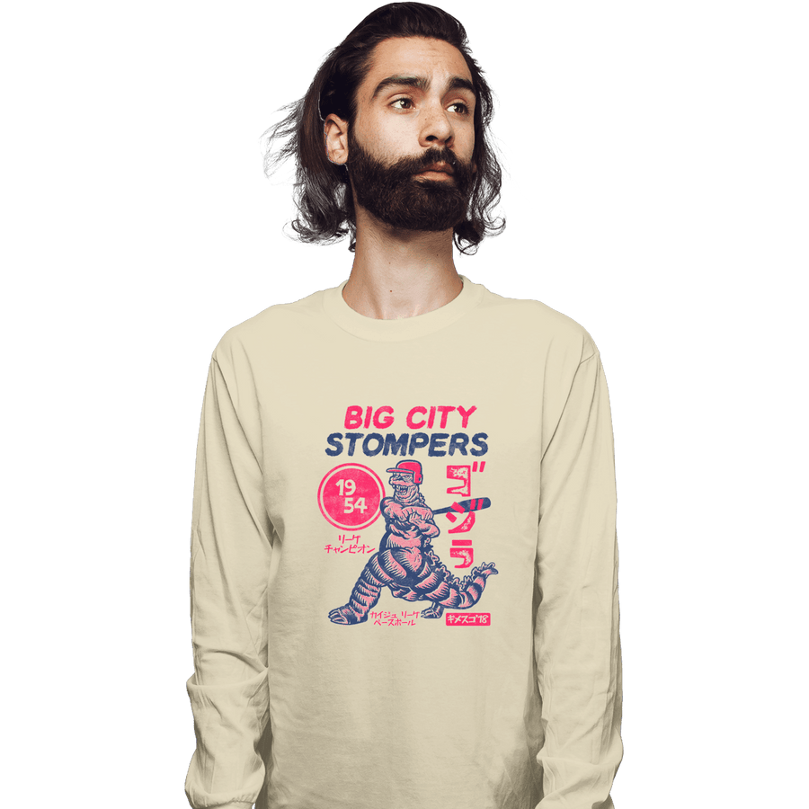 Shirts Long Sleeve Shirts, Unisex / Small / Natural Big City Stompers