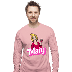 Daily_Deal_Shirts Long Sleeve Shirts, Unisex / Small / Pink Mary Doll