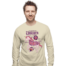 Load image into Gallery viewer, Shirts Long Sleeve Shirts, Unisex / Small / Natural Unicorn Anatomy
