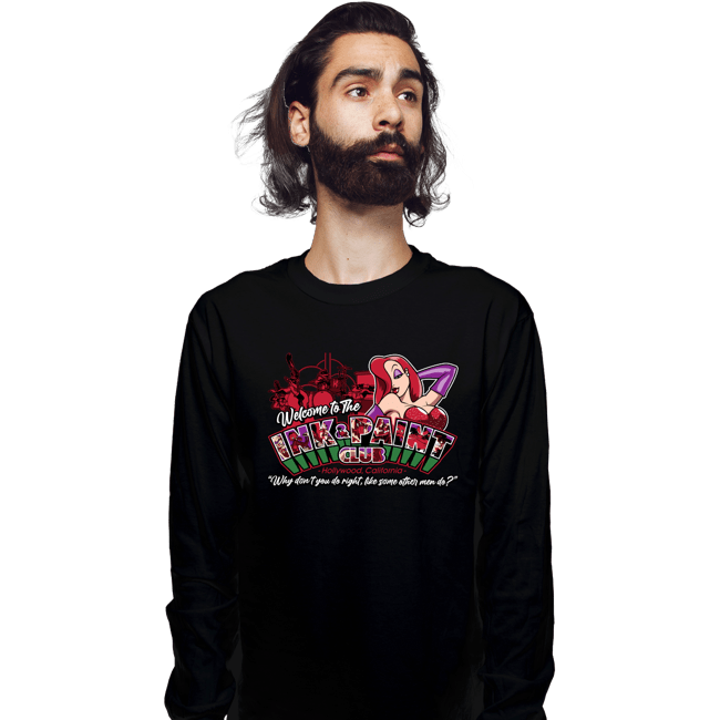 Daily_Deal_Shirts Long Sleeve Shirts, Unisex / Small / Black Welcome To The Ink And Paint Club
