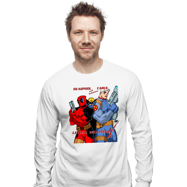 Secret_Shirts Long Sleeve Shirts, Unisex / Small / White Lethal Weapons X