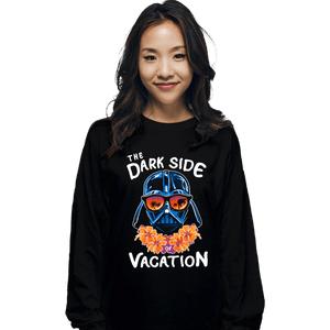 Daily_Deal_Shirts Long Sleeve Shirts, Unisex / Small / Black The Dark Side Of Vacation