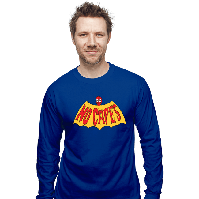 Secret_Shirts Long Sleeve Shirts, Unisex / Small / Royal Blue No Spidey Capes