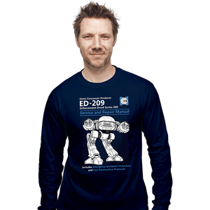 Secret_Shirts Long Sleeve Shirts, Unisex / Small / Navy ED209 Service And Repair Manual
