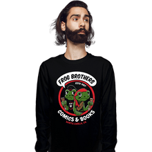 Load image into Gallery viewer, Shirts Long Sleeve Shirts, Unisex / Small / Black Frog Brothers Comics
