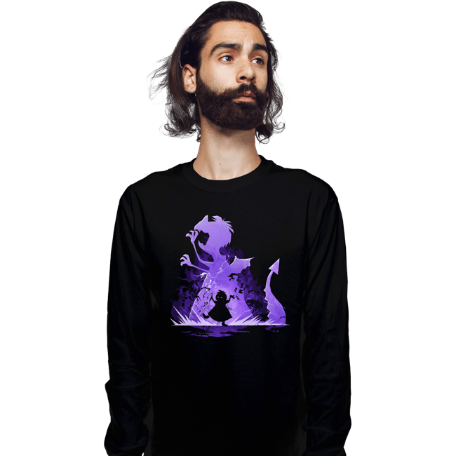 Secret_Shirts Long Sleeve Shirts, Unisex / Small / Black Bad Witch Dragon