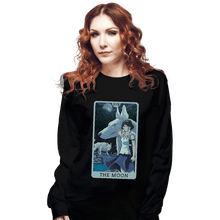 Load image into Gallery viewer, Daily_Deal_Shirts Long Sleeve Shirts, Unisex / Small / Black Tarot Ghibli The Moon
