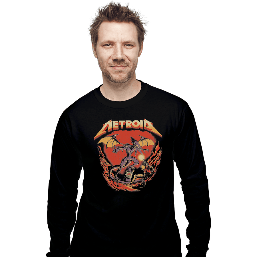 Shirts Long Sleeve Shirts, Unisex / Small / Black Enter Samus