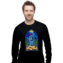 Load image into Gallery viewer, Daily_Deal_Shirts Long Sleeve Shirts, Unisex / Small / Black Stained Glass Xmas
