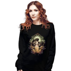 Secret_Shirts Long Sleeve Shirts, Unisex / Small / Black Enchanted Rose