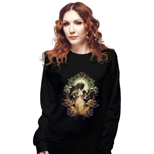 Secret_Shirts Long Sleeve Shirts, Unisex / Small / Black Enchanted Rose