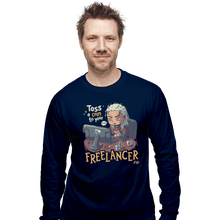 Load image into Gallery viewer, Shirts Long Sleeve Shirts, Unisex / Small / Navy Freelancer Of Blaviken
