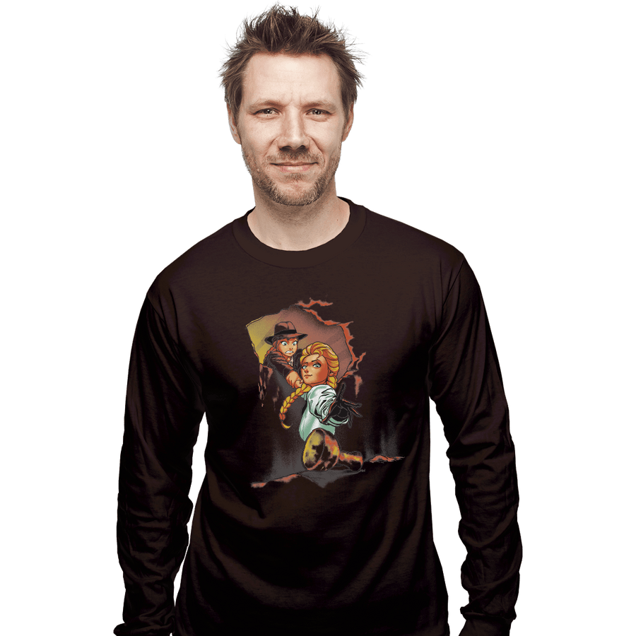 Shirts Long Sleeve Shirts, Unisex / Small / Dark Chocolate Let it Go