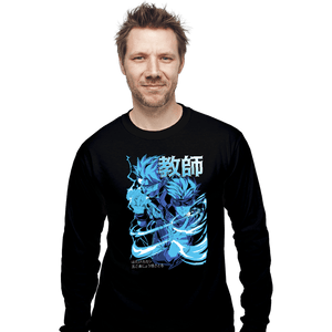 Daily_Deal_Shirts Long Sleeve Shirts, Unisex / Small / Black Kakashi and Gojo