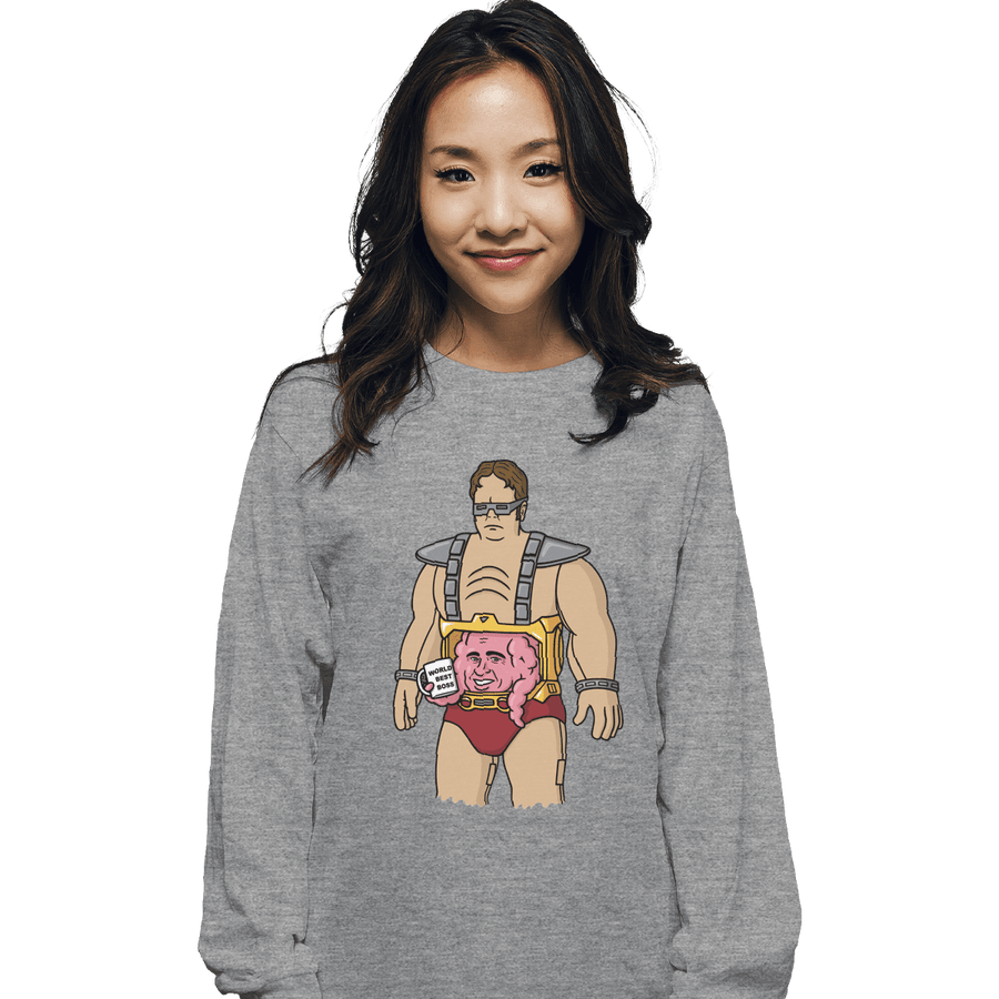 Shirts Long Sleeve Shirts, Unisex / Small / Sports Grey World's Best Villain