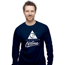 Load image into Gallery viewer, Shirts Long Sleeve Shirts, Unisex / Small / Navy Planet Offline
