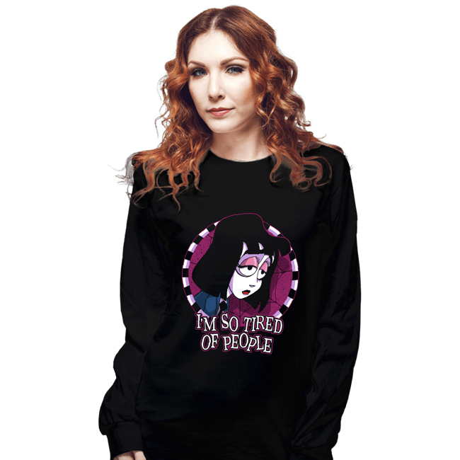 Secret_Shirts Long Sleeve Shirts, Unisex / Small / Black Tired Of People
