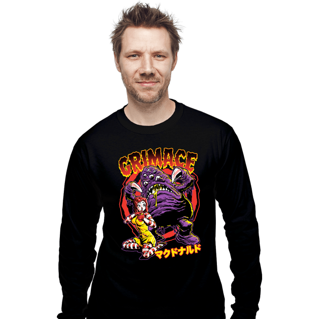Secret_Shirts Long Sleeve Shirts, Unisex / Small / Black Grimace!!