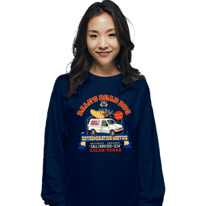 Daily_Deal_Shirts Long Sleeve Shirts, Unisex / Small / Navy Dale's Dead Bug Service