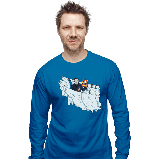 Daily_Deal_Shirts Long Sleeve Shirts, Unisex / Small / Sapphire Slasher Time