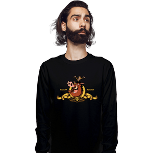 Daily_Deal_Shirts Long Sleeve Shirts, Unisex / Small / Black Hakuna Matata Studios