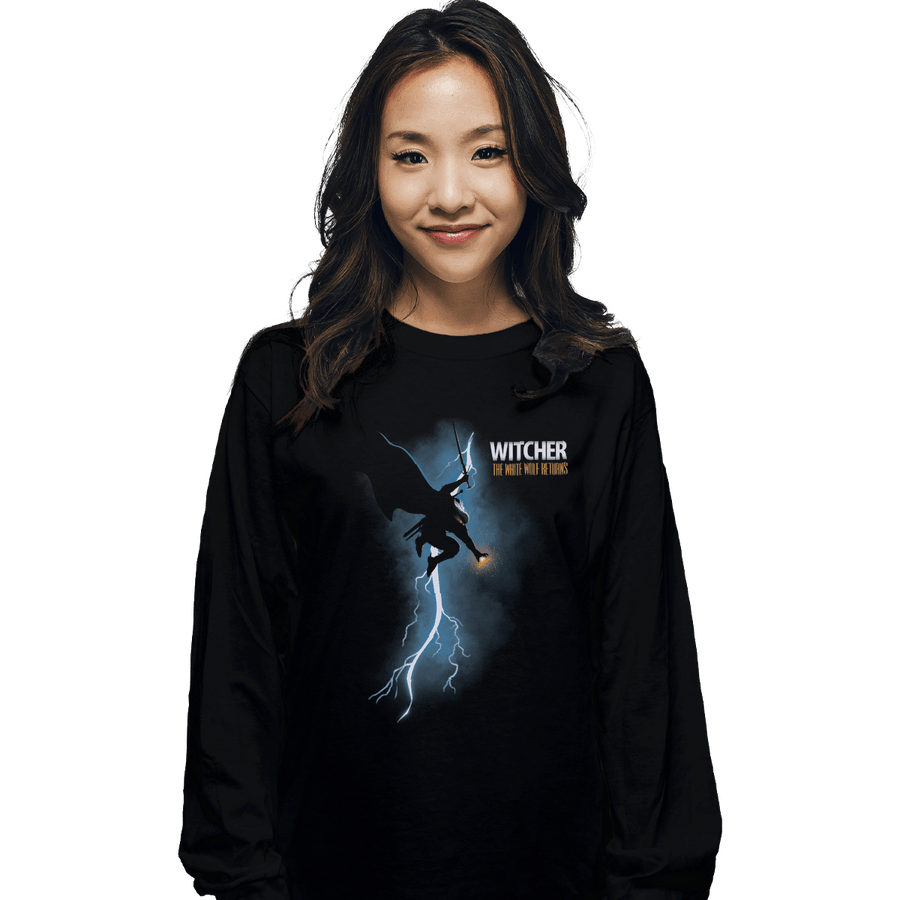 Shirts Long Sleeve Shirts, Unisex / Small / Black The White Wolf Returns