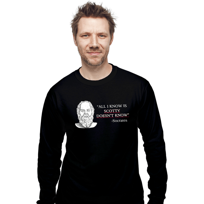 Daily_Deal_Shirts Long Sleeve Shirts, Unisex / Small / Black True Knowledge