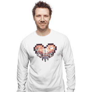 Shirts Long Sleeve Shirts, Unisex / Small / White Zelda Heart