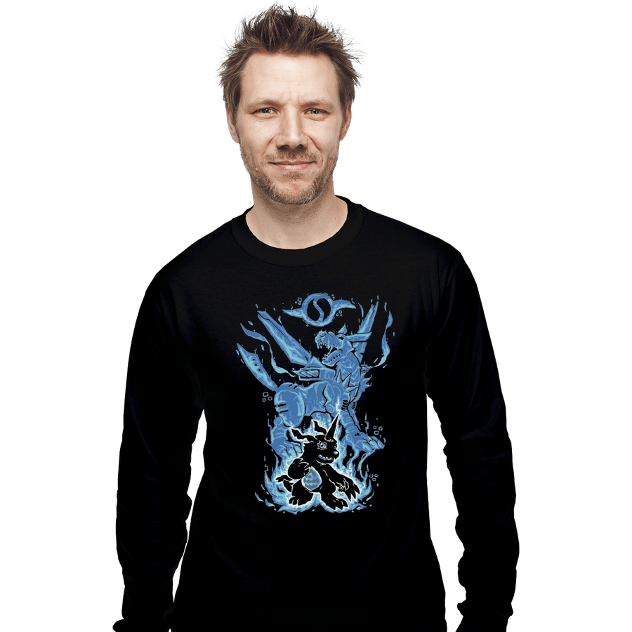Shirts Long Sleeve Shirts, Unisex / Small / Black Digital Friendship Within